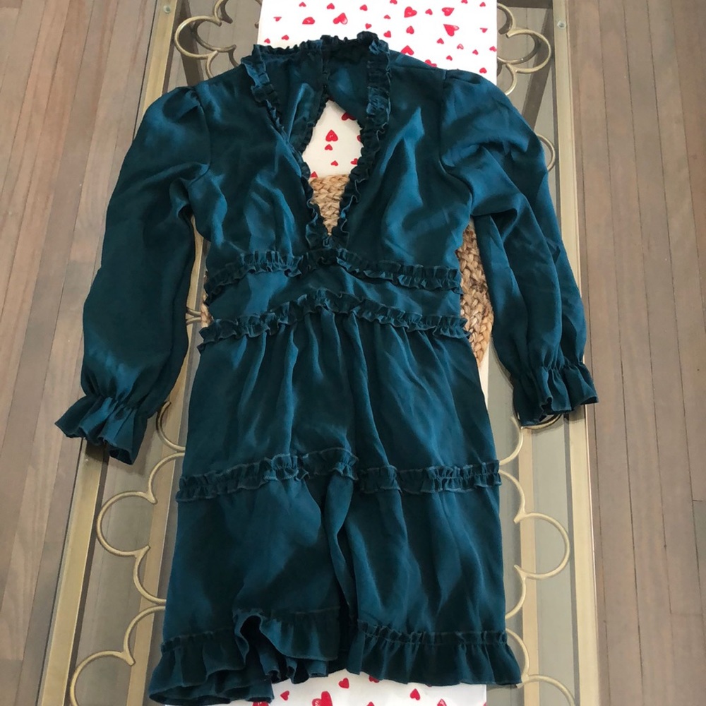 Backless ruffle dress